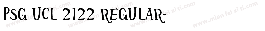 PSG UCL 2122 Regular字体转换